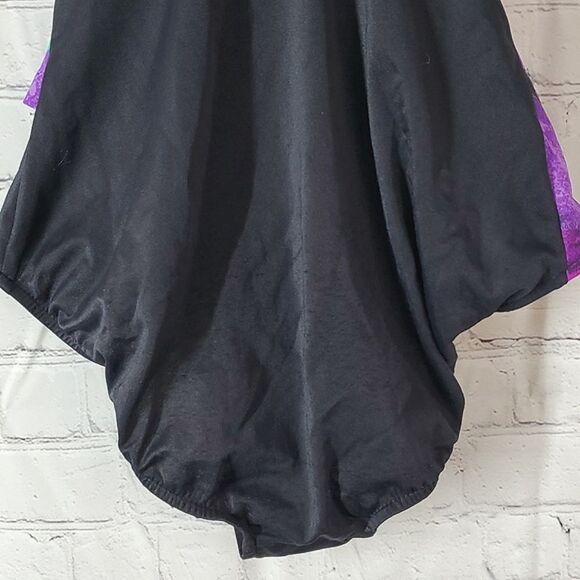 Vintage True Authentic 90s Vibrant Floral Monokini Swimsuit USA Made Size 14 - Picture 11 of 16